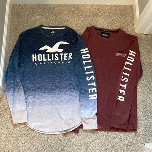 Sale of 2 Men’s Hollister Long-Sleeved Shirt, Size Medium